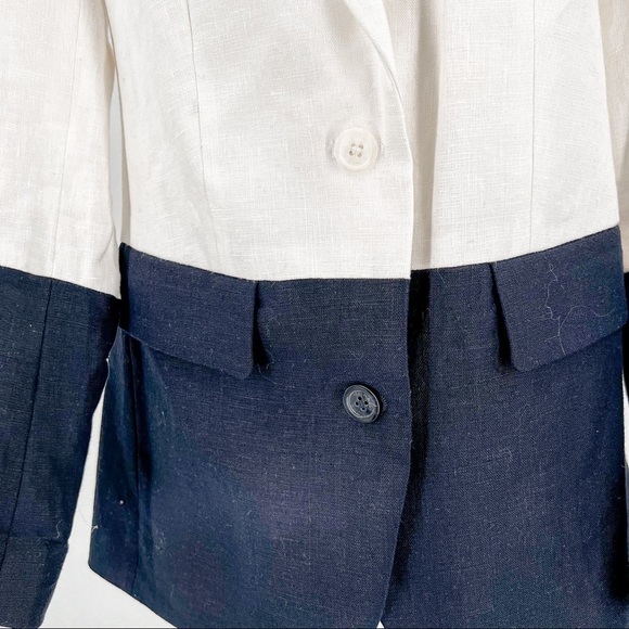 Michael Kors linen colorblock boy blazer - Picture 9 of 12